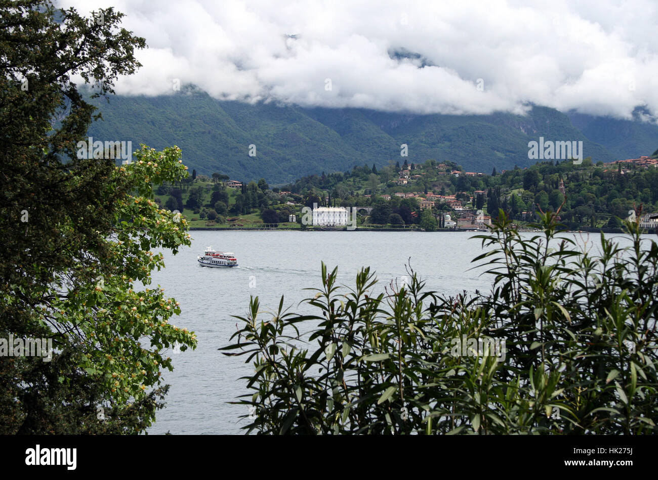 view of the villa melzi in bellagio on lake como,italy Stock Photo