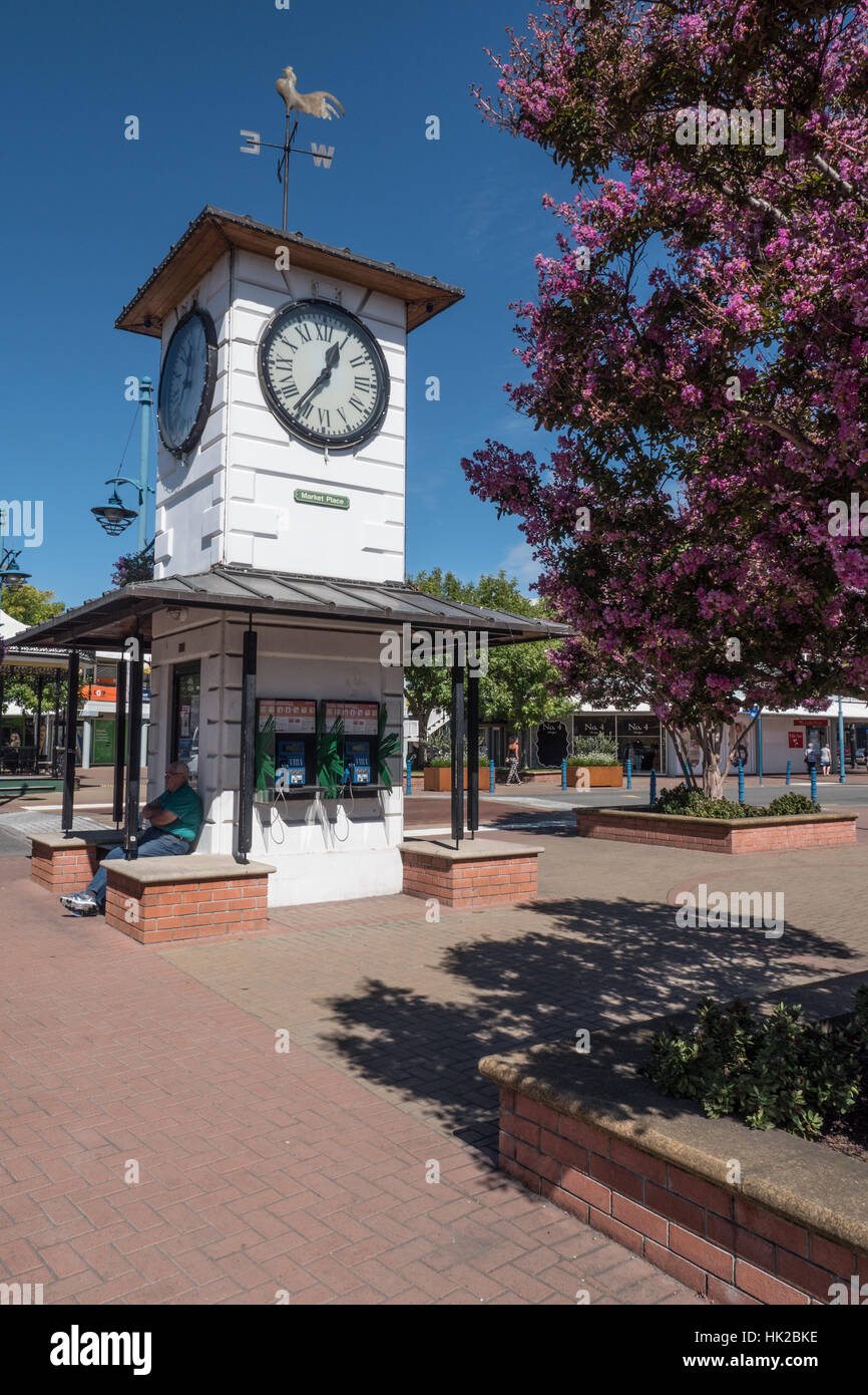 General street scene of Market Place, Blenheim, South Island, New Zealand Stock Photo Alamy
