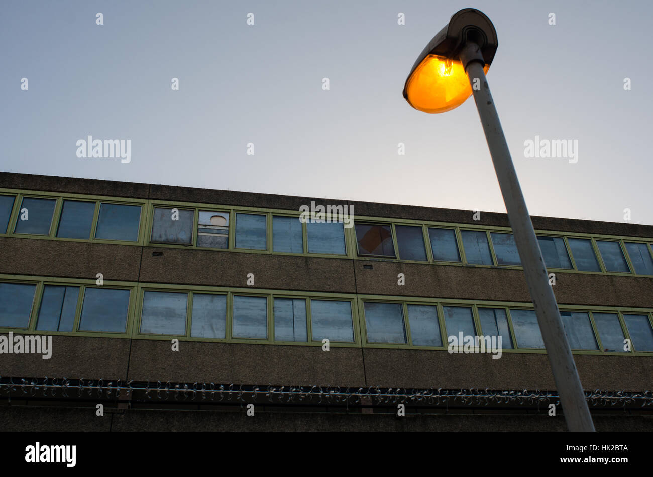 Abandoned Block of Aylesbury Estate, South London Stock Photo