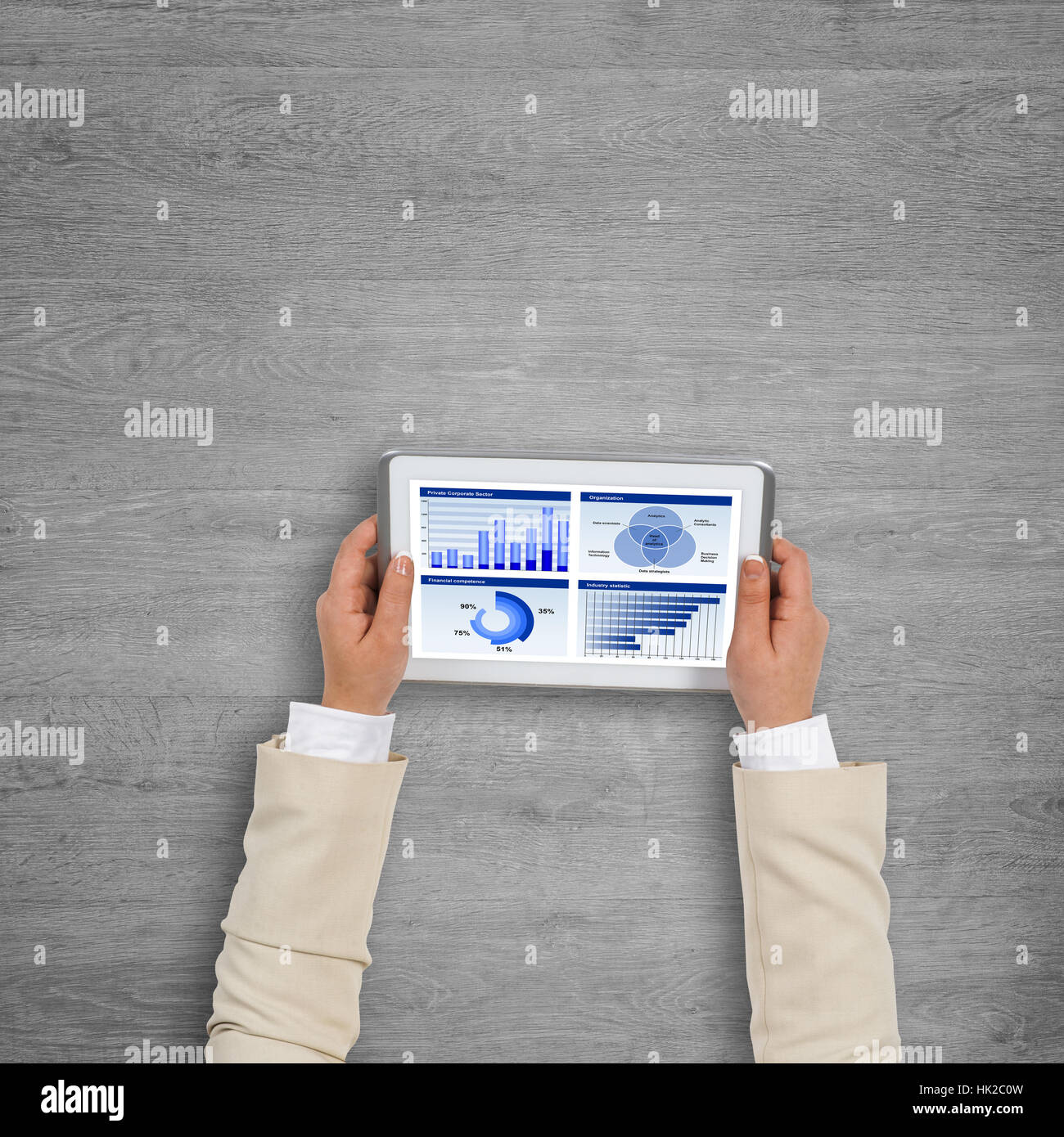 Using financial application Stock Photo - Alamy