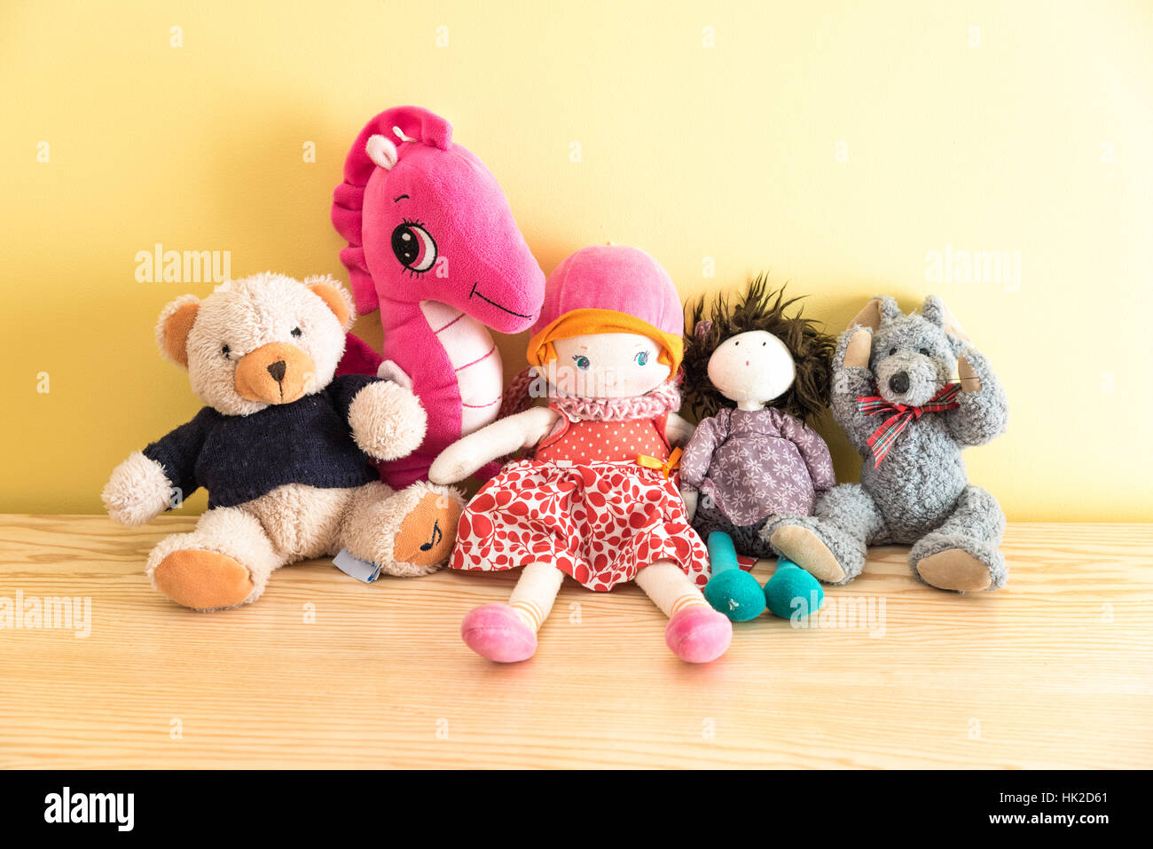 Soft toys in a child's bedroom Stock Photo Alamy