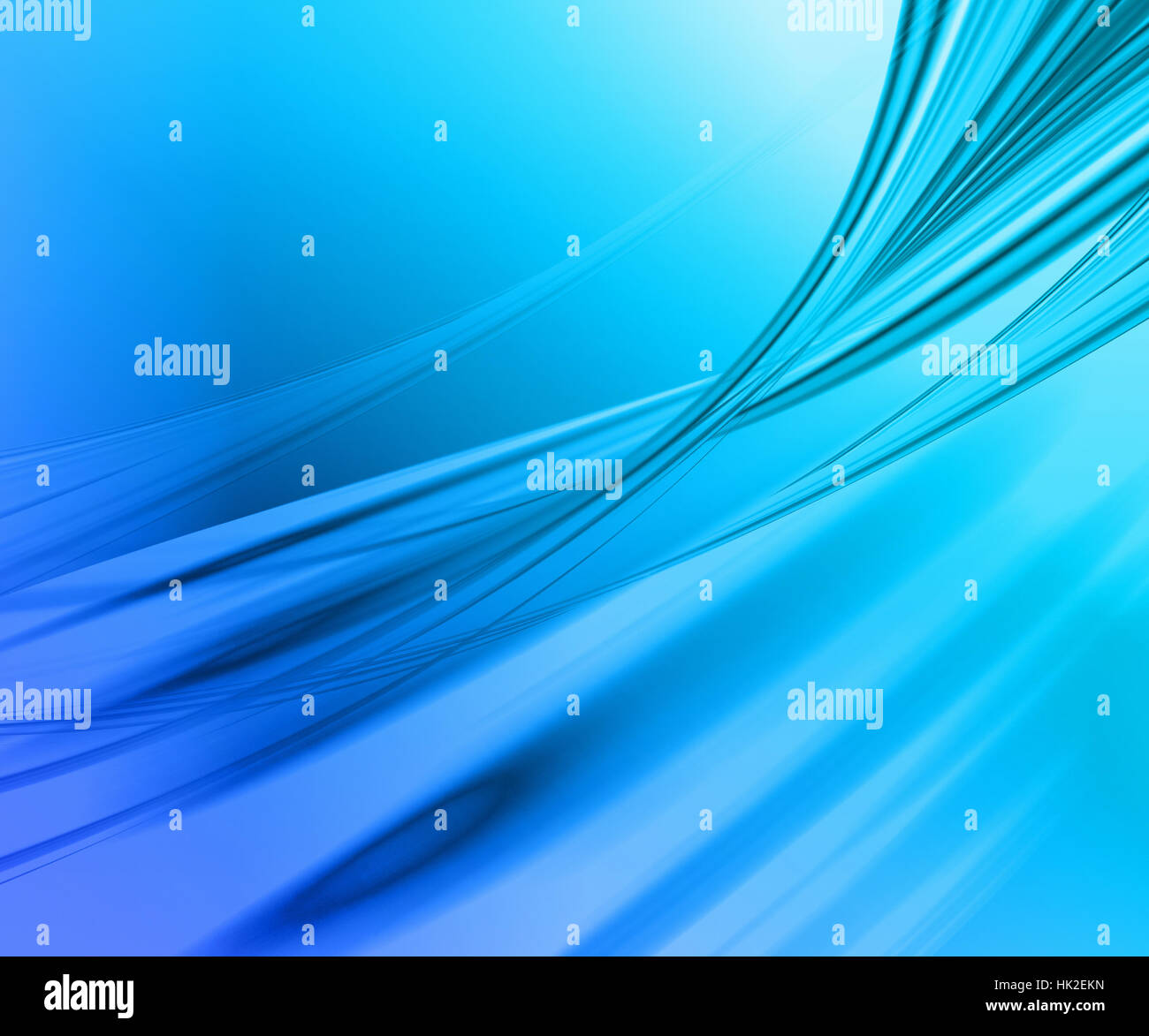 Abstract blue background with smooth lines and waves Stock Photo - Alamy