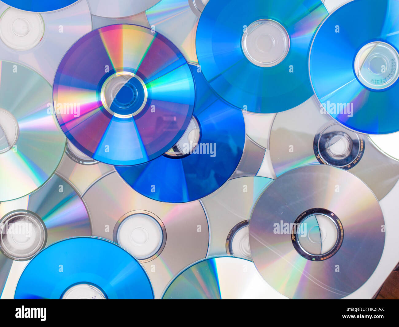 Cd Dvd Bluray Optical Discs For Music Video And Data Storage Stock Photo Alamy