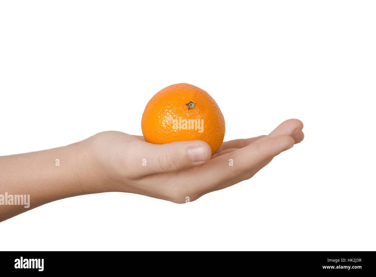 Orange Food Aliment Hand Finger Object Sweet Closeup Skin