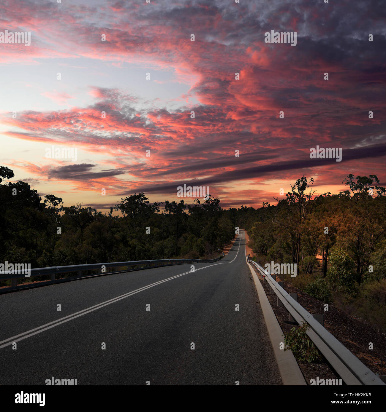 Asphalt road in countryside and cloudy sky Stock Photo - Alamy