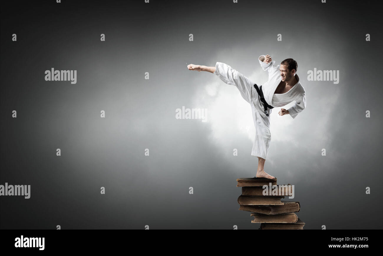 Young karate man hi-res stock photography and images - Alamy