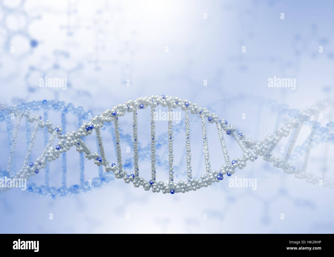 Digital illustration of dna structure on colour background Stock Photo ...