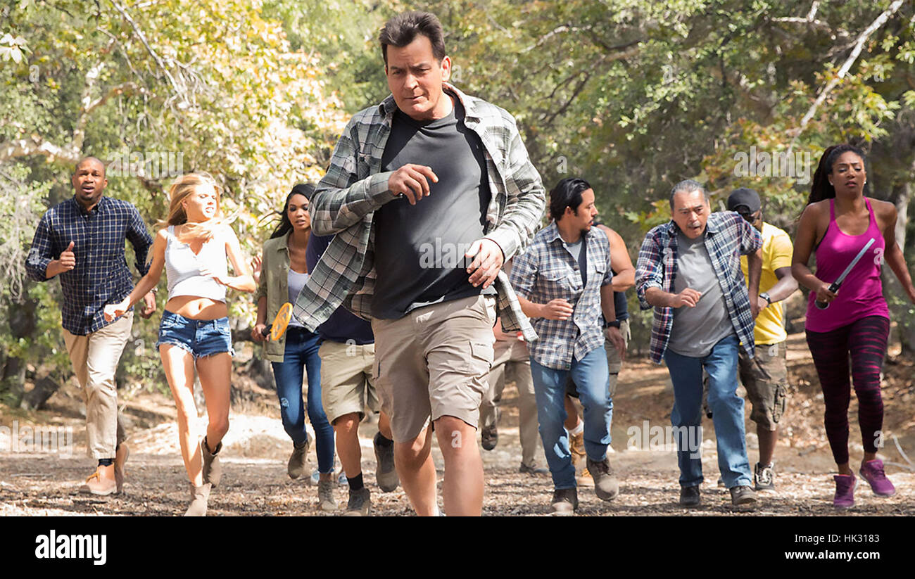 MAD FAMILIES  2017 Crackle film with Charlie Sheen Stock Photo