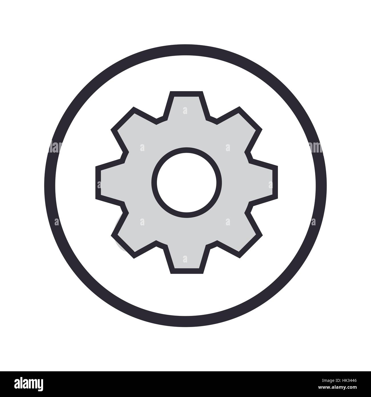 gear setting isolated icon vector illustration design Stock Vector ...
