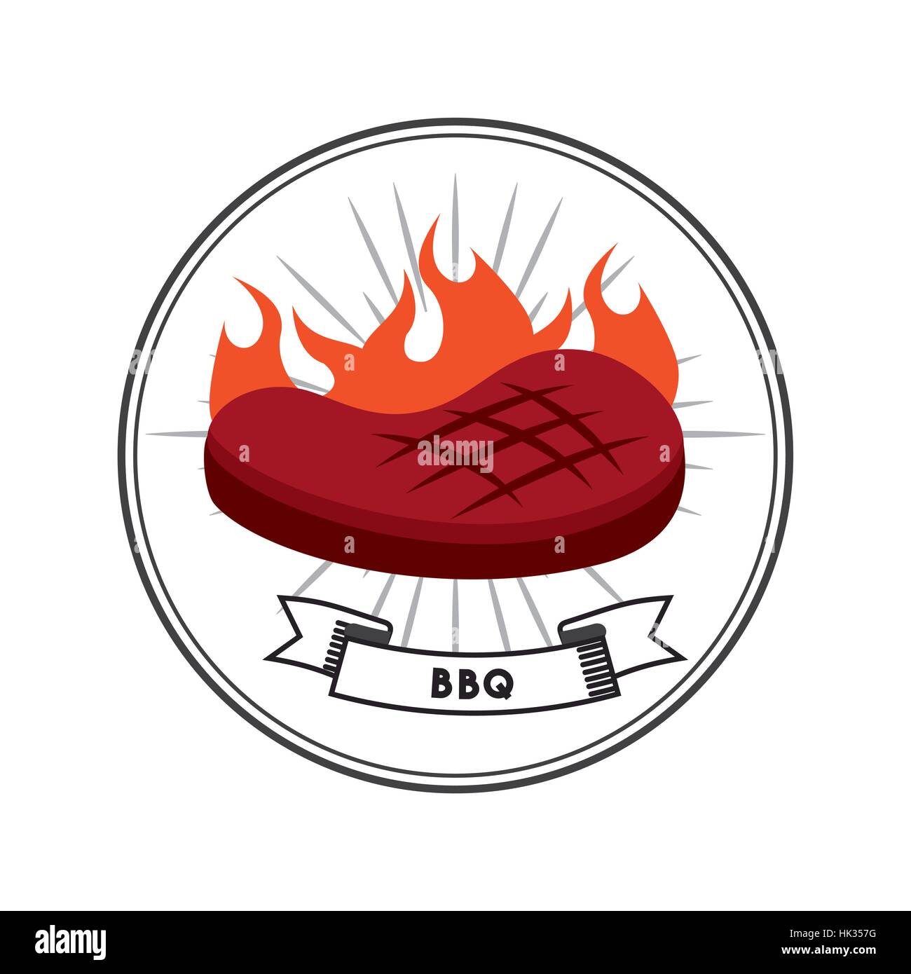grilled steak of meat over white background. delicious barbecue concept ...