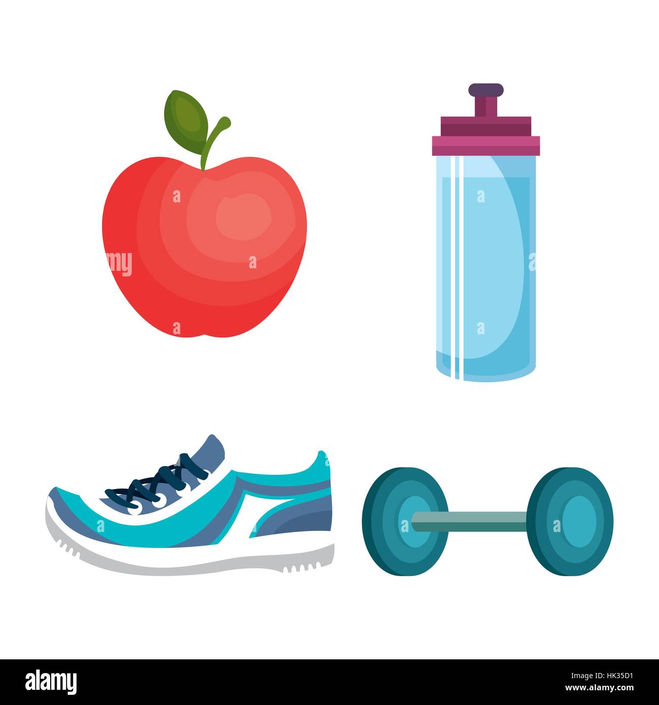 set fitness equipment icon vector illustration design Stock Vector ...