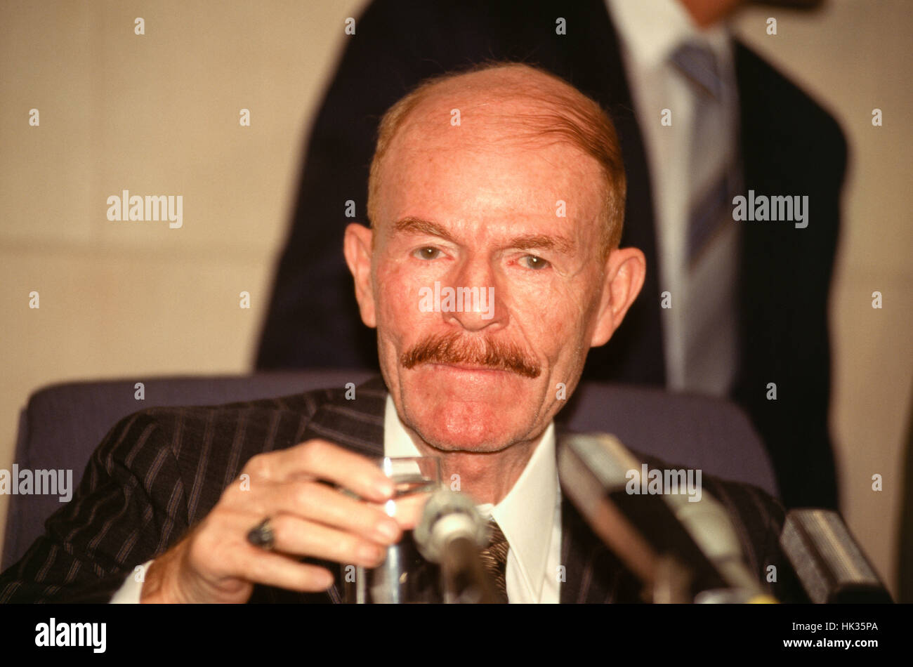 Baghdad, Iraq -- Izzat Ibrahim al-Douri in Baghdad as head of the elections committee 1990s. Stock Photo