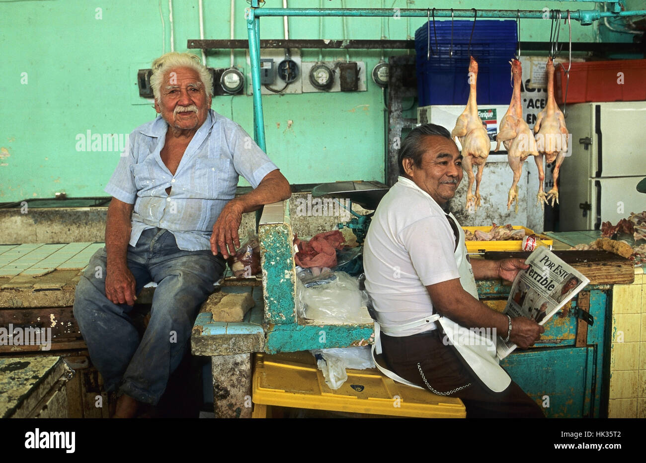 Grocery store in Progreso, Yucatan, Mexico Stock Photo