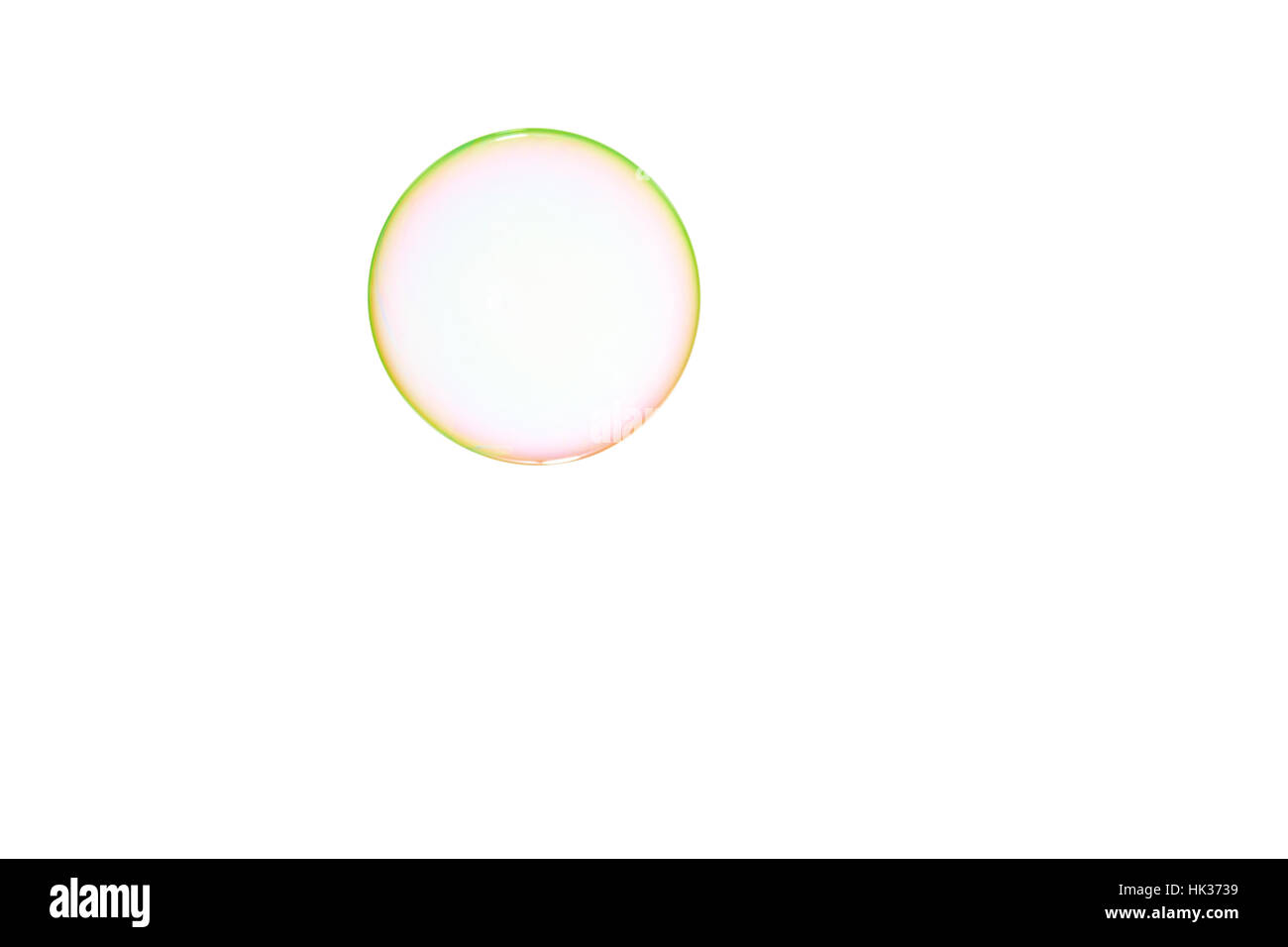 One soap bubble on a white background Stock Photo - Alamy