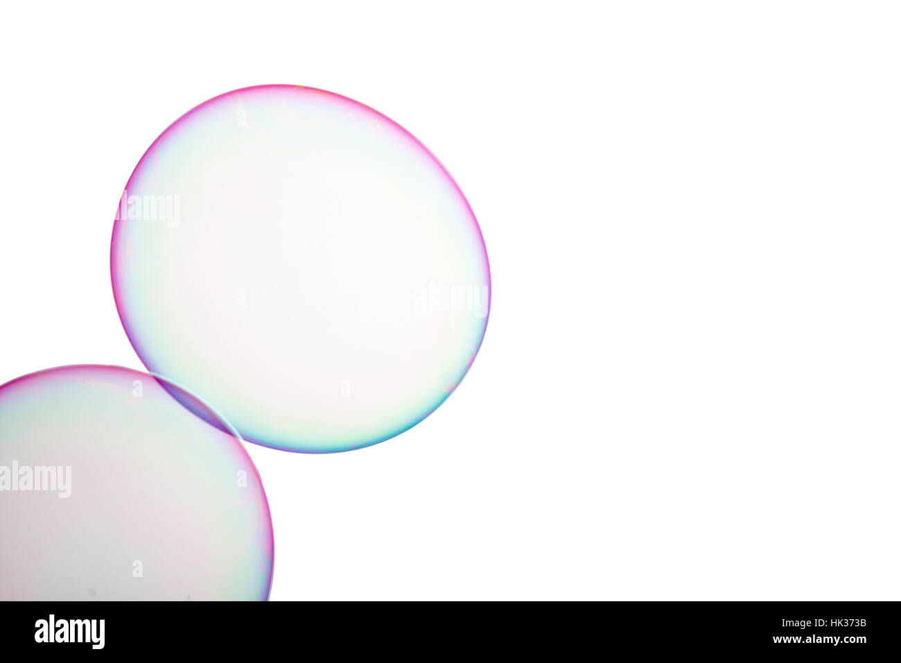 Group of soap bubbles on a white background Stock Photo - Alamy