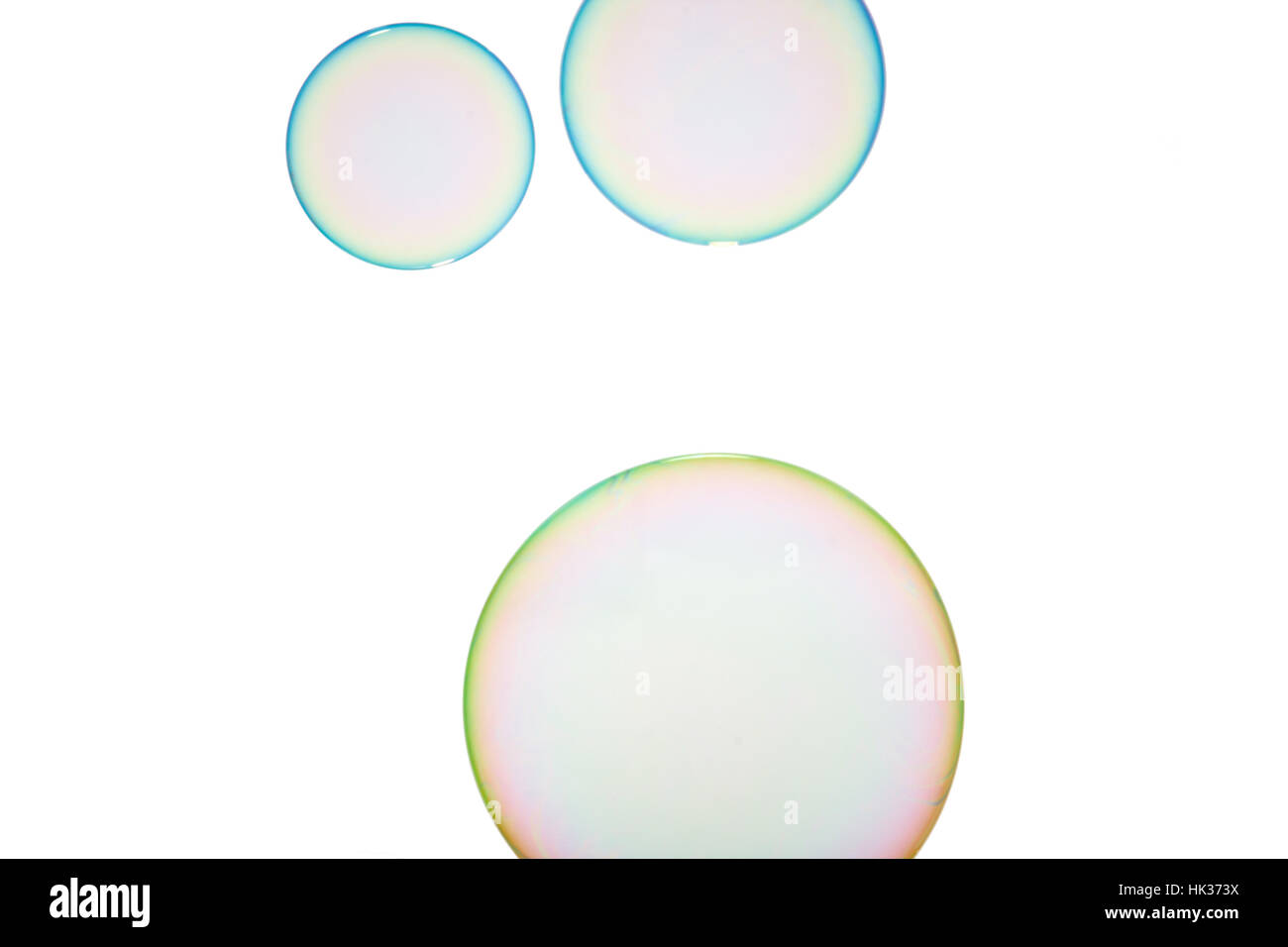 Group of soap bubbles on a white background Stock Photo - Alamy