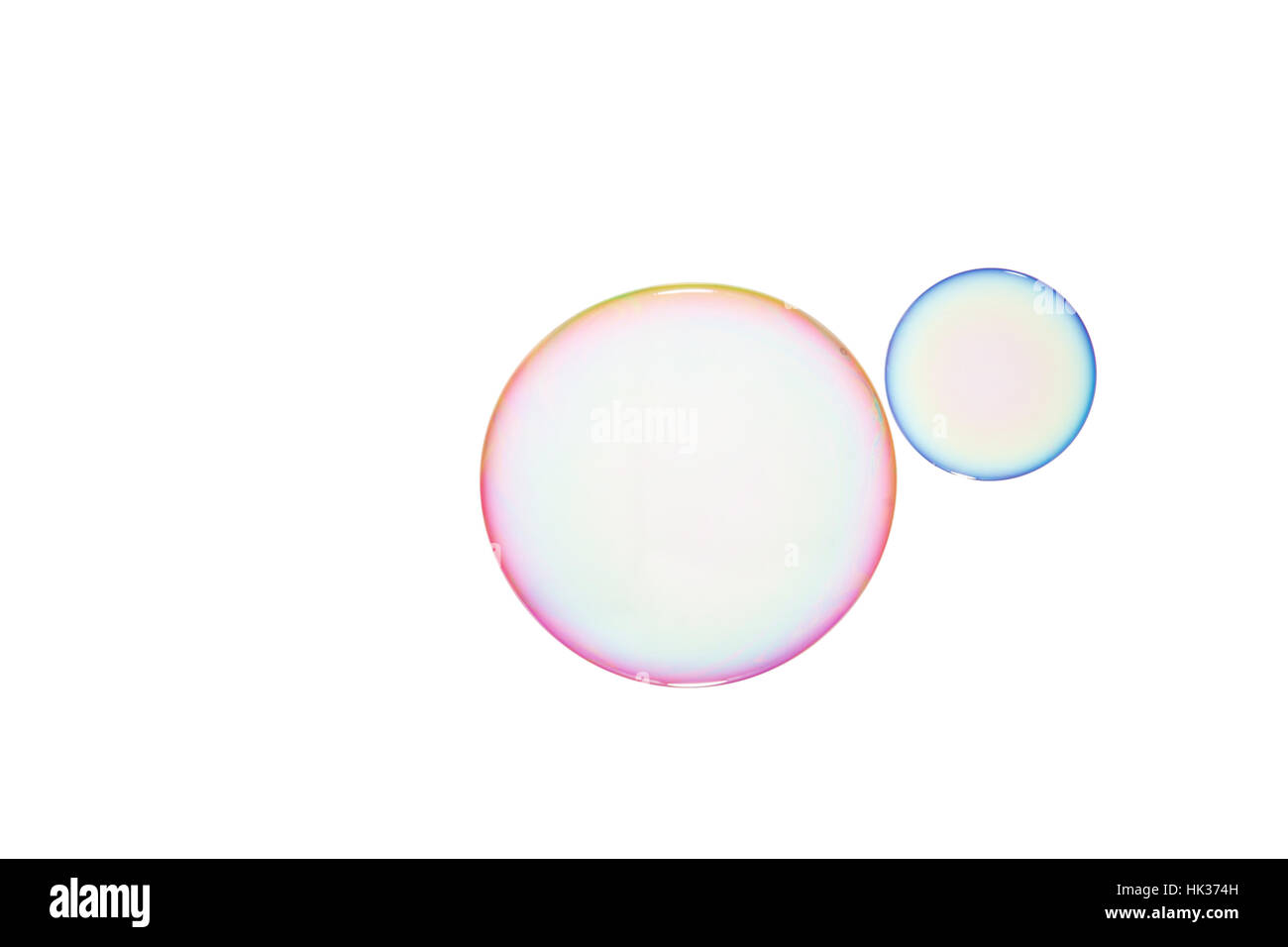 Group of soap bubbles on a white background Stock Photo - Alamy