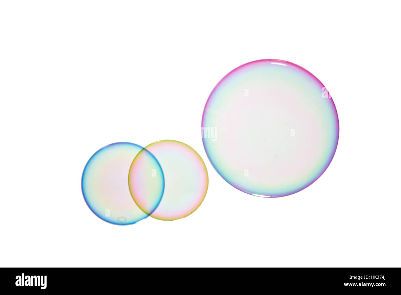 Group of soap bubbles on a white background Stock Photo - Alamy