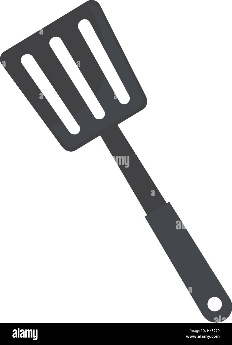 spatula strainer plastic utensil kitchen vector illustration eps 10