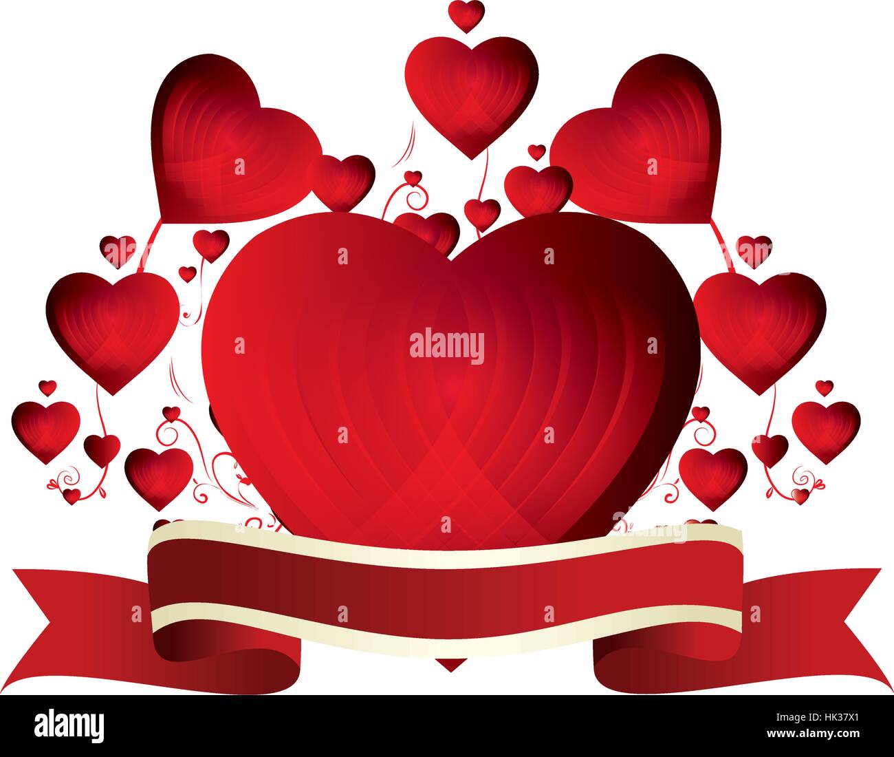heart love card decoration vector illustration design Stock Vector ...