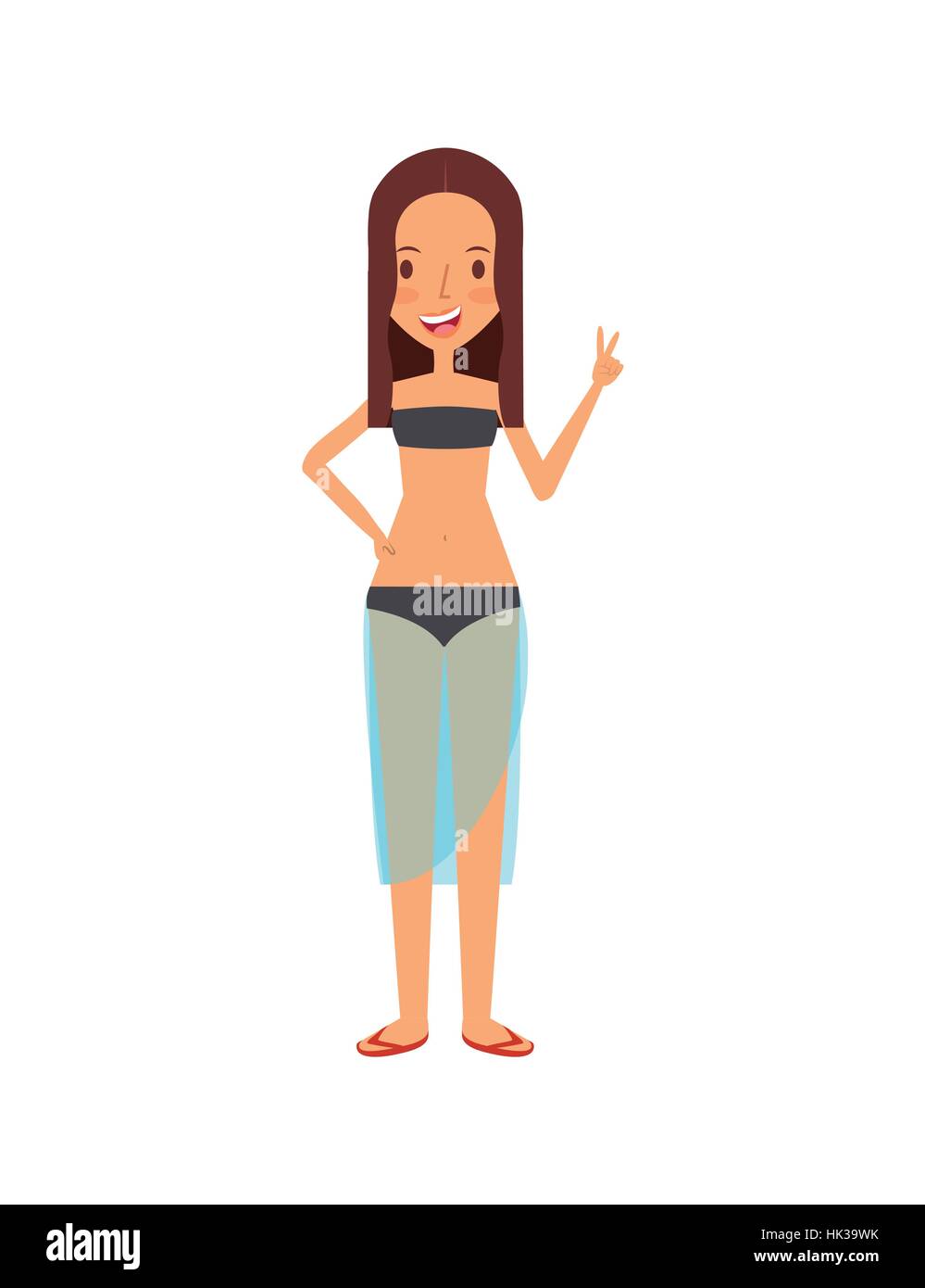 Bikini Cartoon High Resolution Stock Photography and Images Alamy