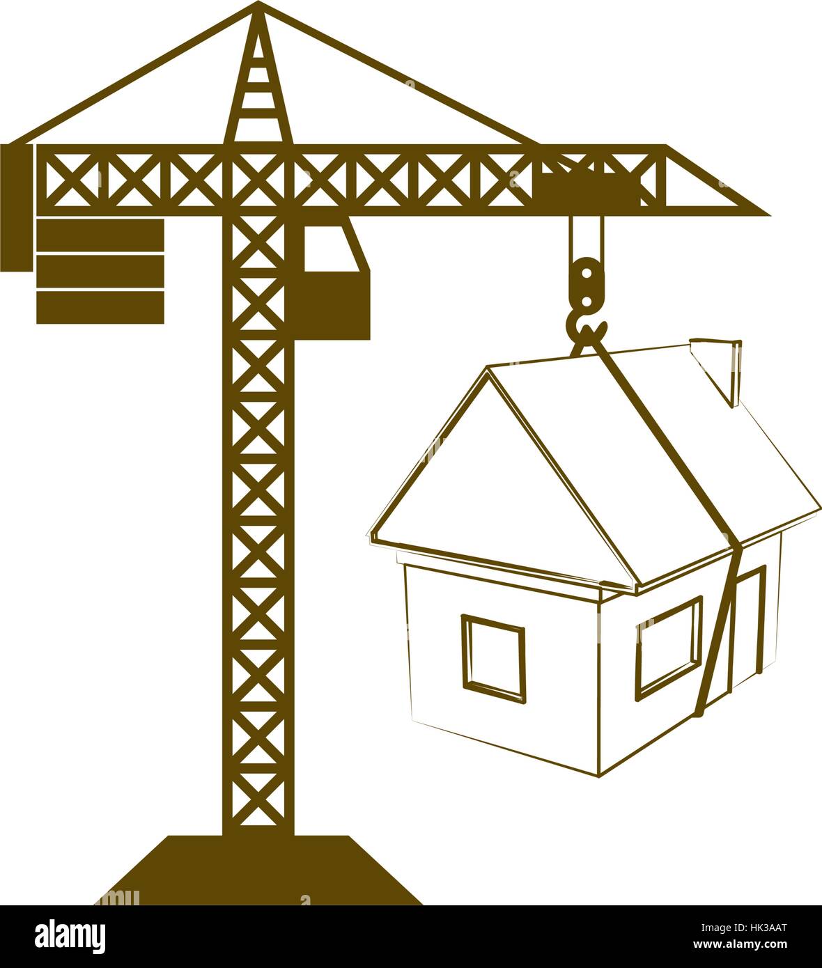 building construction crane icon Stock Vector Image & Art - Alamy