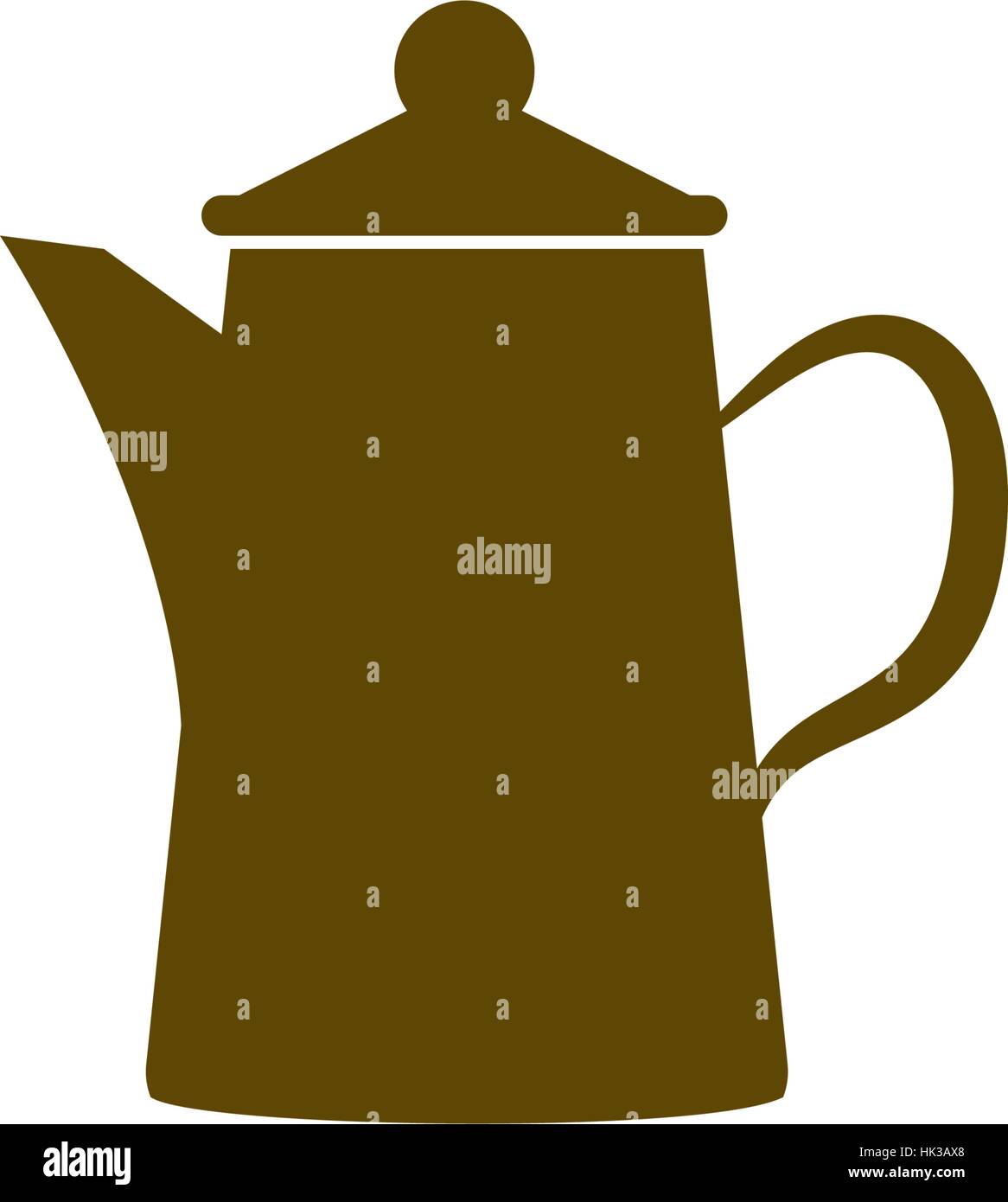 Teapot kettle on isolated, vector illustration Stock Vector Image & Art