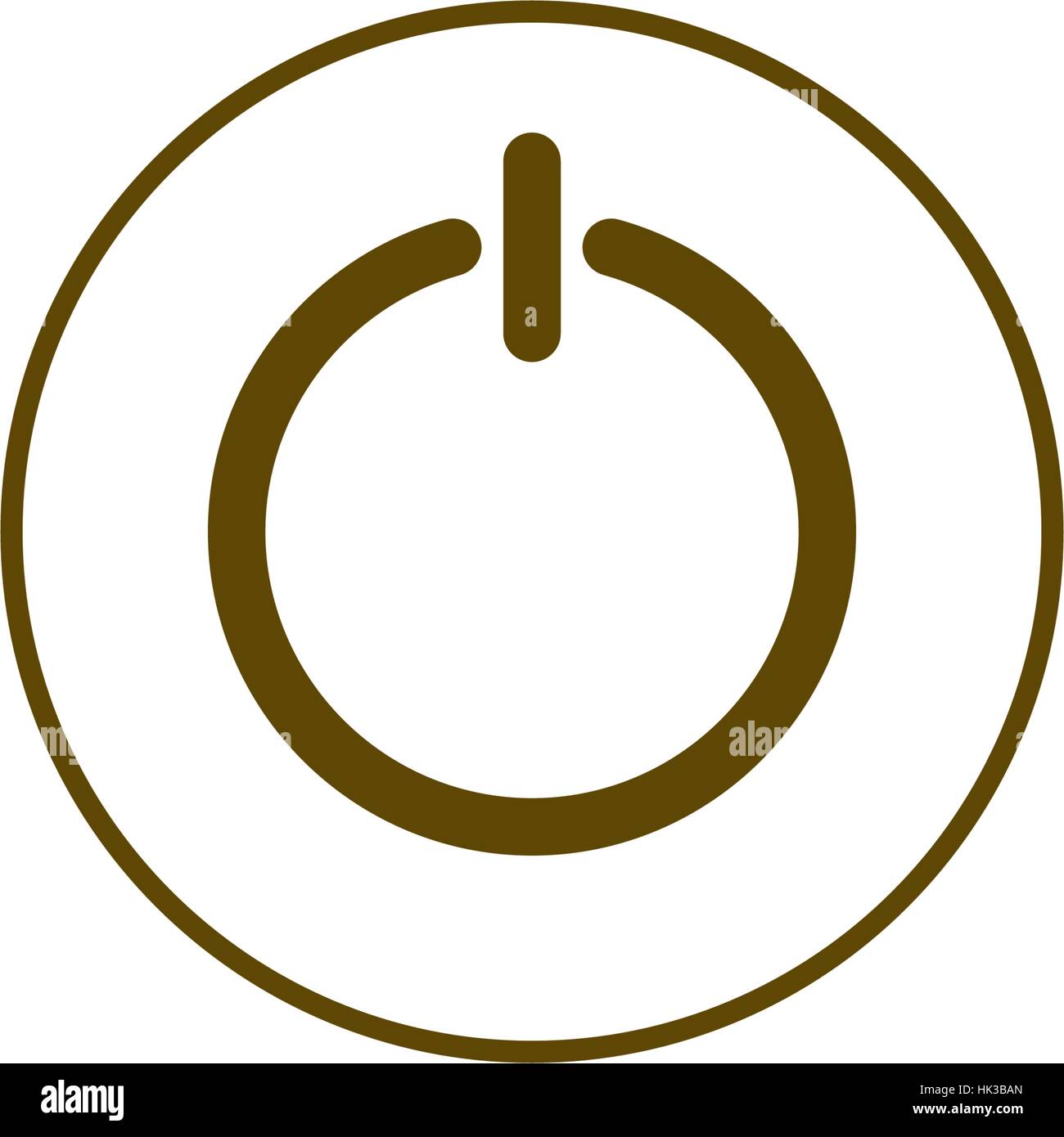 Power switch icon. Flat design vector style Stock Vector Image & Art