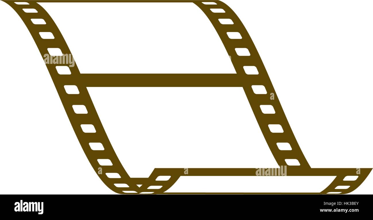 Vector blank film strip stock vector icon illustration Stock Vector ...