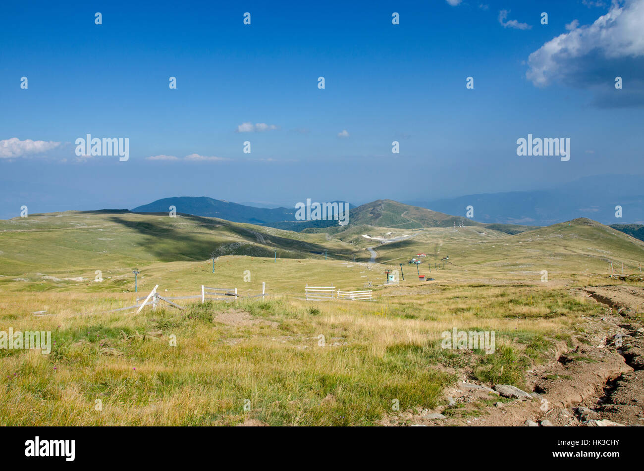 Kajmakcalan - Voras Ski center in Greece in summer Stock Photo