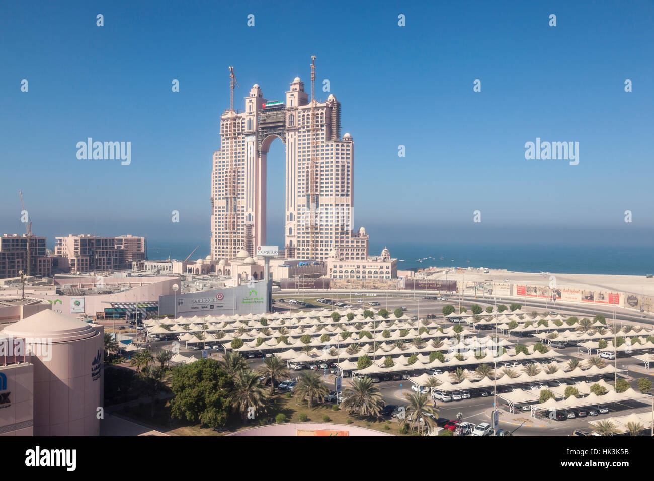 Fairmont Marina Residences building in Abu Dhabi, UAE Stock Photo