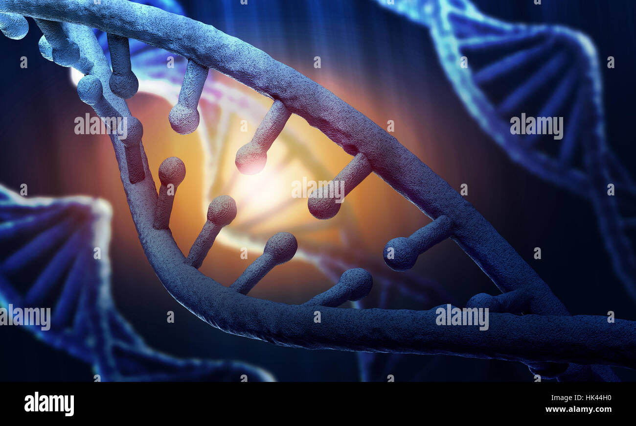 Blue dna helix background hi-res stock photography and images - Alamy