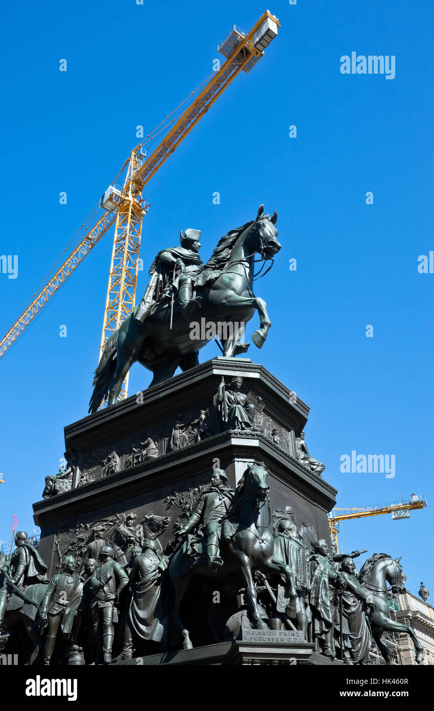 berlin, centre, middle, bronze, age, elder, build, monument, horse, Stock Photo