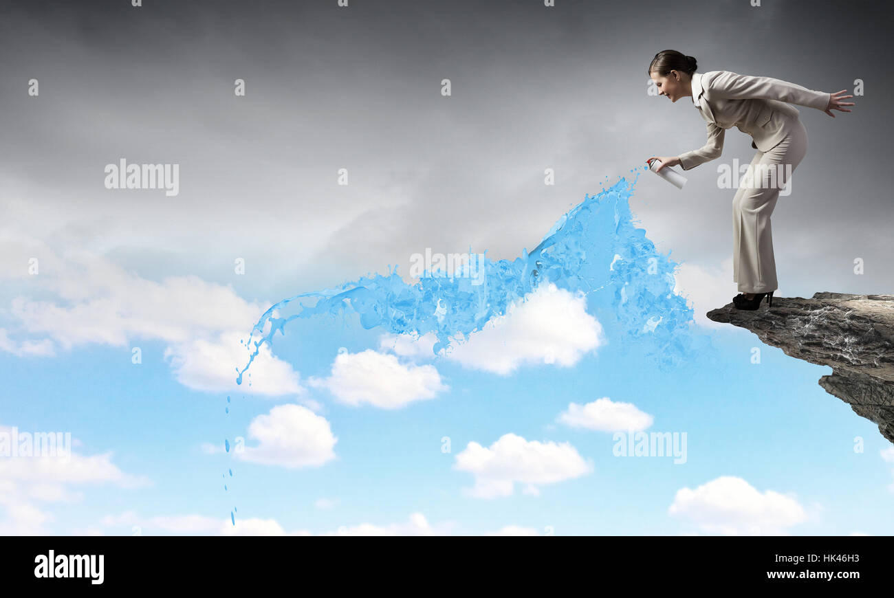 Blue aerosol paint hi-res stock photography and images - Alamy