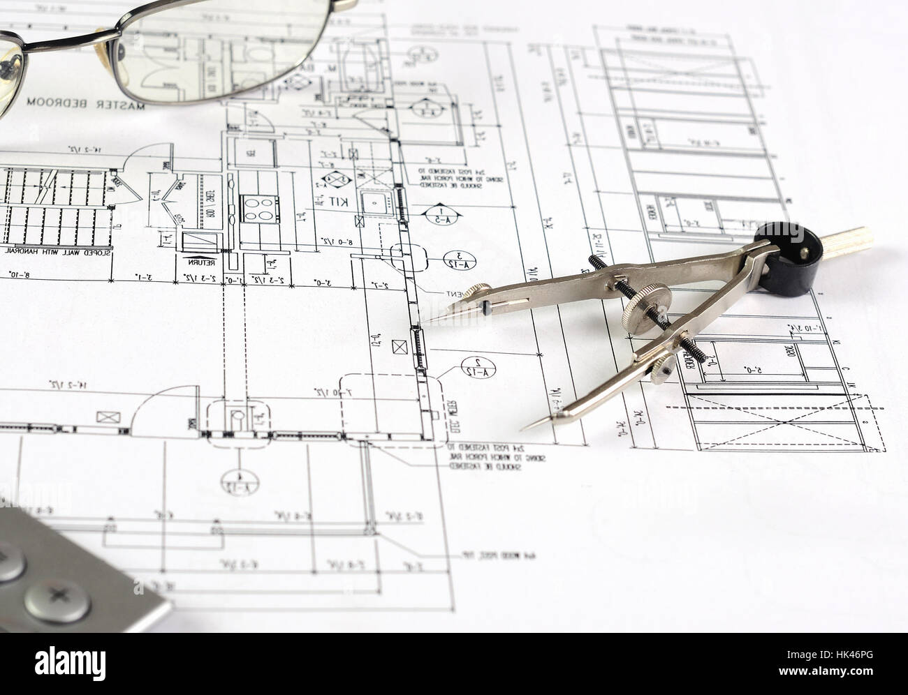 drawings of building homes and Tools Stock Photo - Alamy