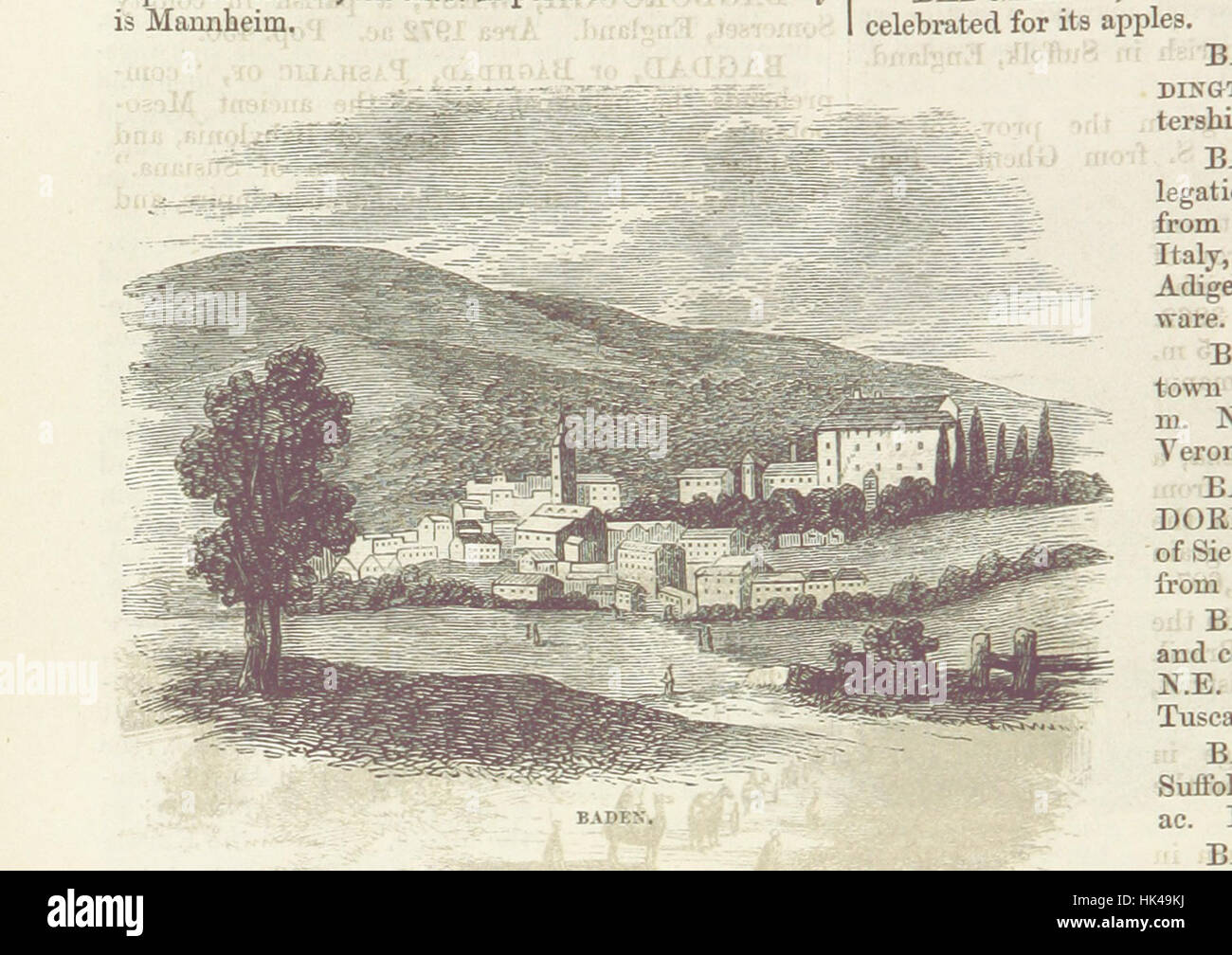 Image from 'The Illustrated Universal Gazetteer' featuring an ...