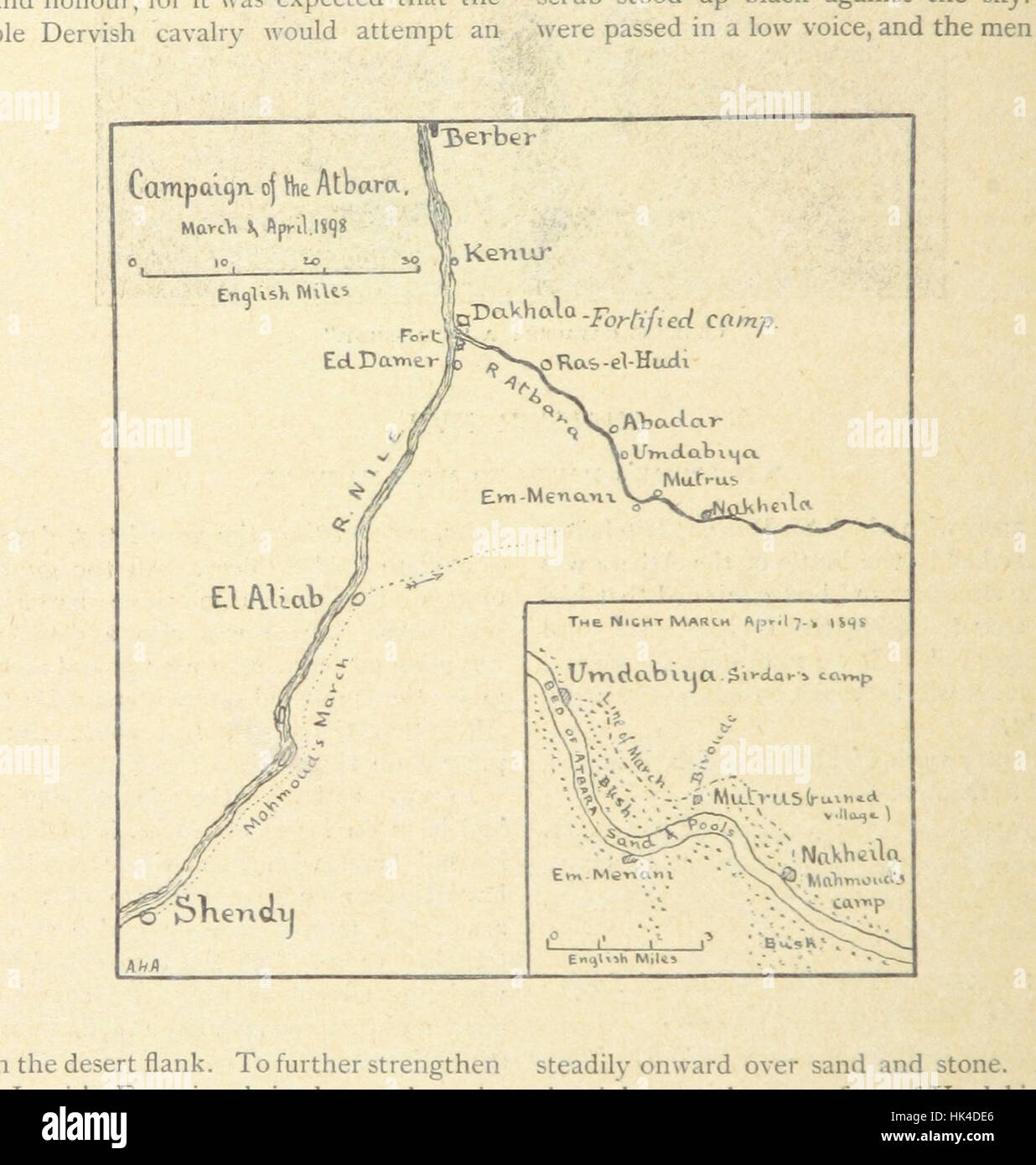 Image taken from page 110 of 'The Wars of the 'Nineties. A history of the warfare of the last ten years of the nineteenth century ... With ... illustrations ... and plans by the author' Image taken from page 110 of 'The Stock Photo