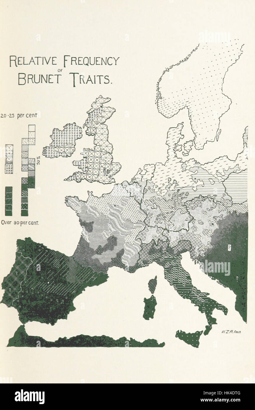 An image from 'The Races of Europe,' a sociological study on European ...