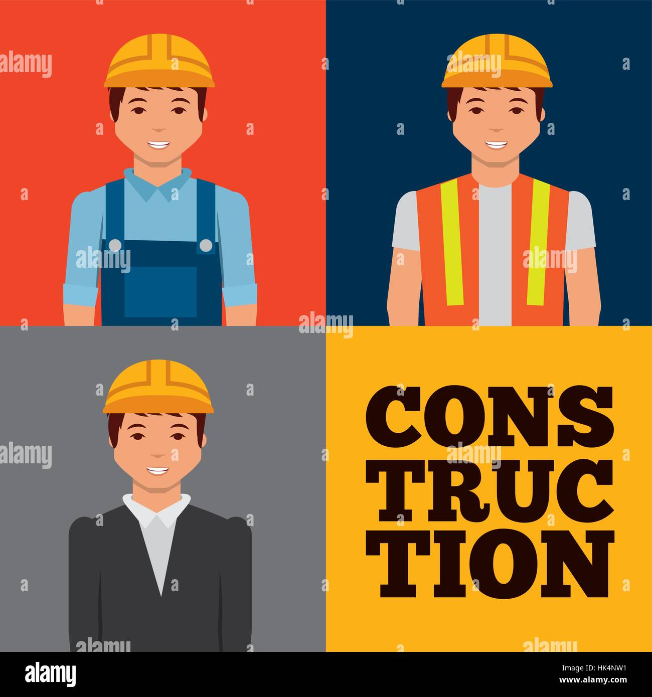 Workers overhead vector vectors hi-res stock photography and images - Alamy