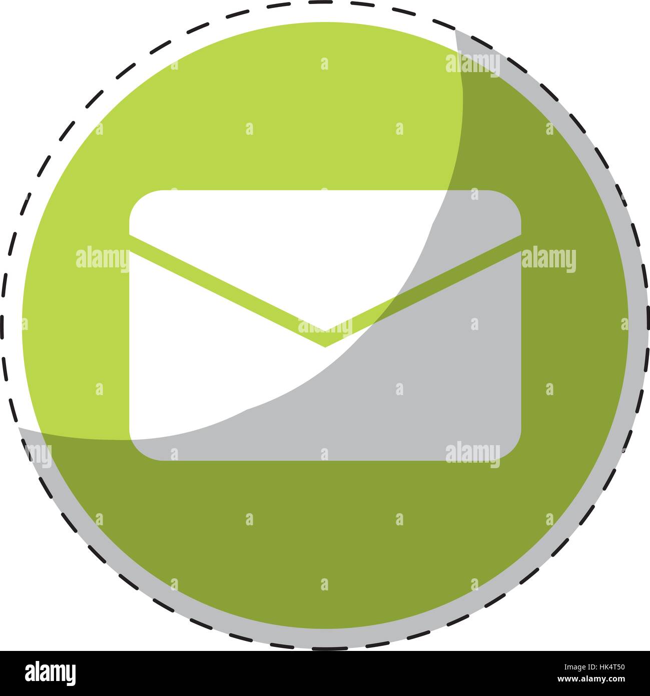 button with envelope icon over white background. colorful design ...