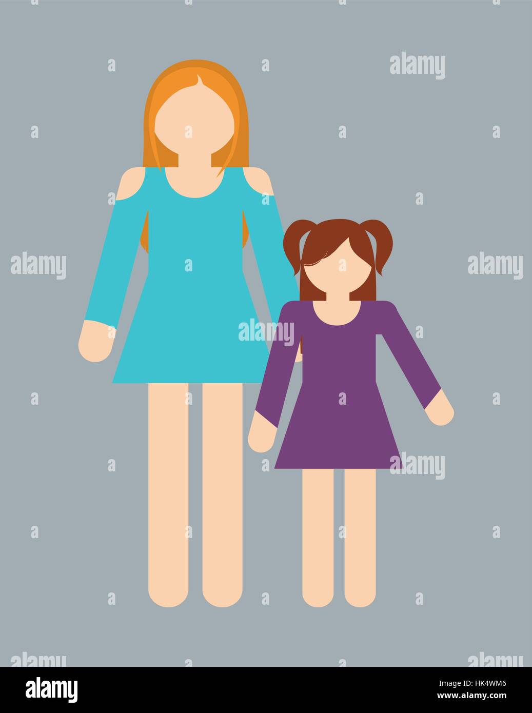 single mother family icon image vector illustration design Stock Vector ...