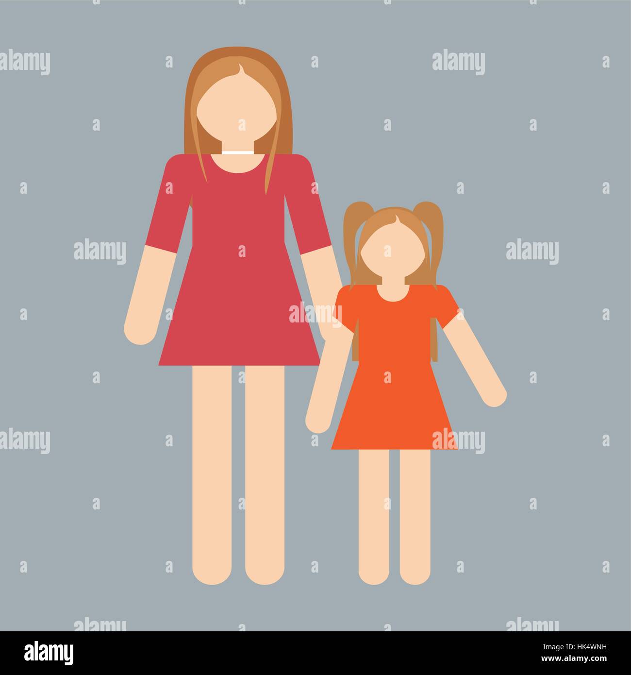 single mother family icon image vector illustration design Stock Vector ...