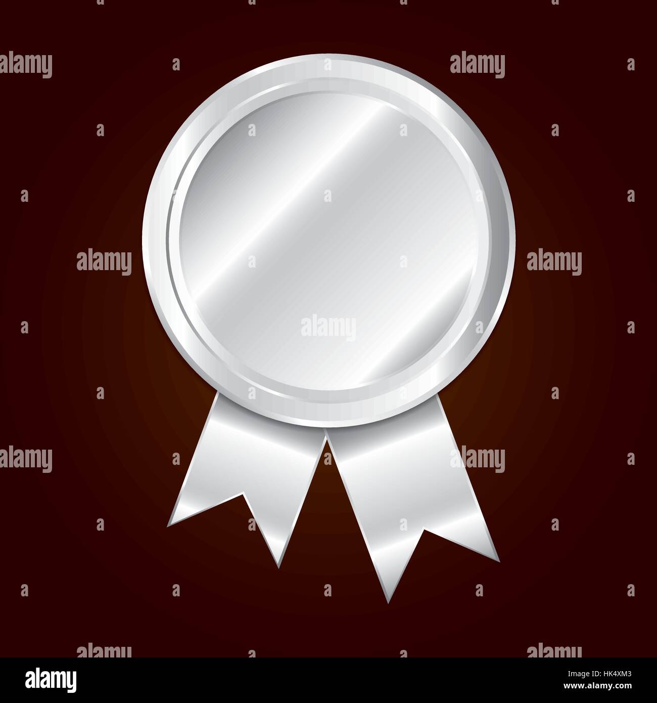 silver blank metallic label or seal icon image vector illustration ...