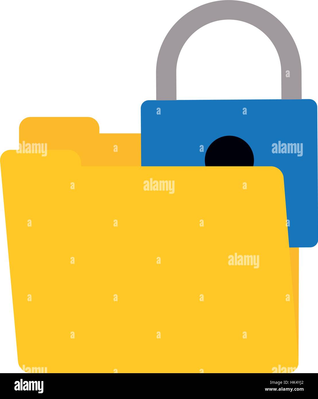 folder data padlock lock security vector illustration eps 10 Stock ...