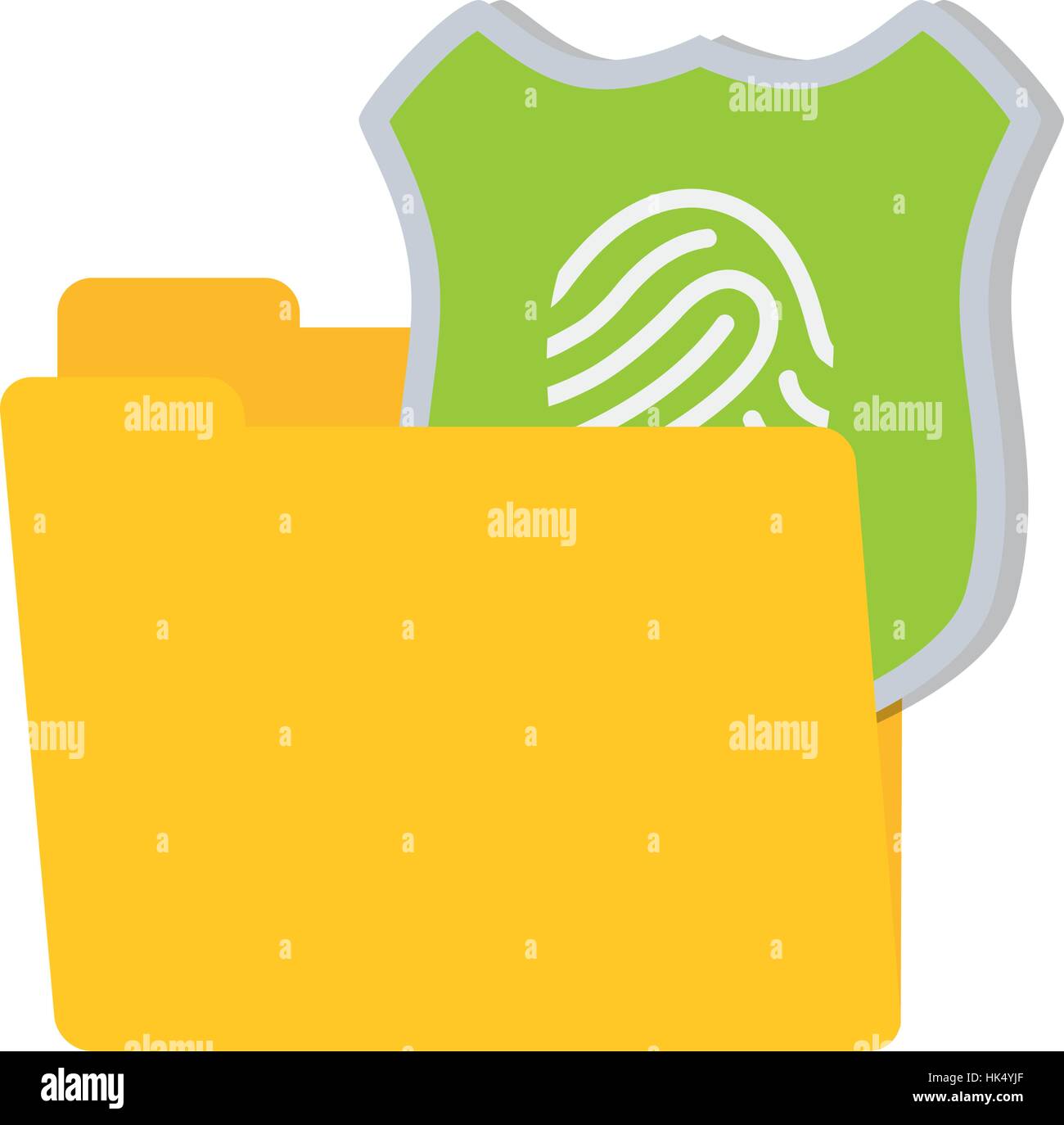 folder data shiled protection system technology vector illustration eps ...