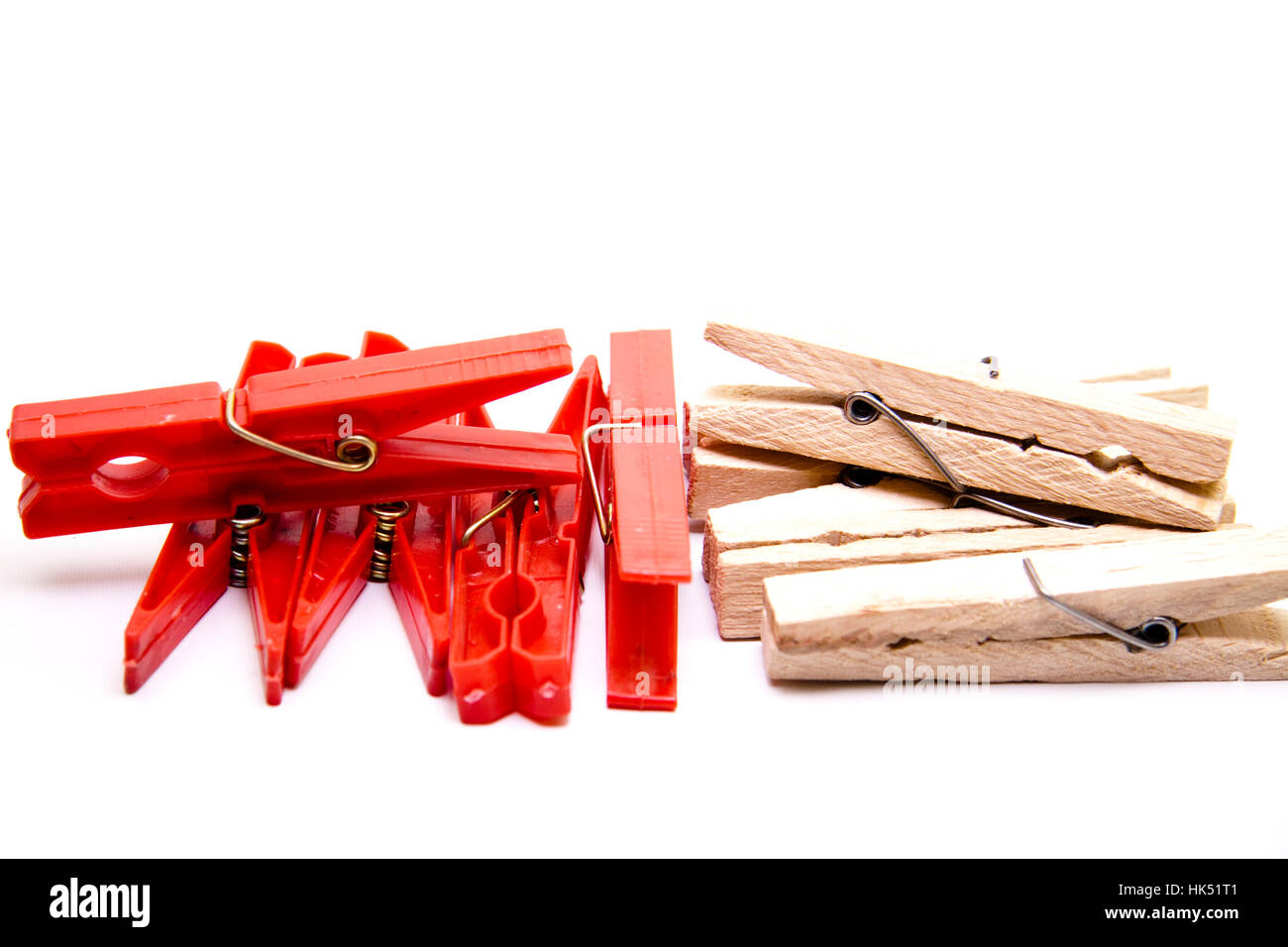 household, clothespins, object, household, wood, plastic, synthetic material, Stock Photo