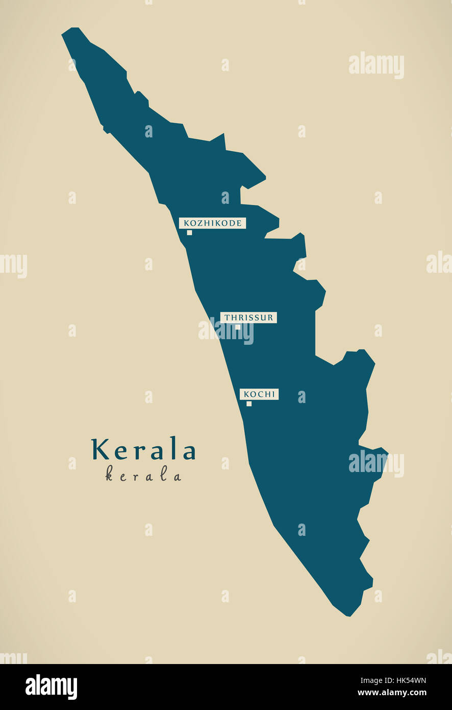 kerala district map