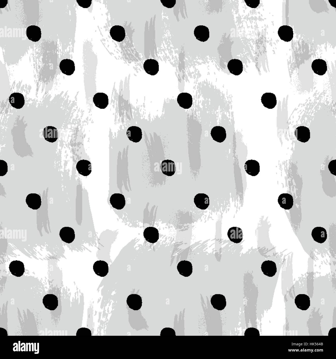 Seamless black and white pattern with abstract circles Stock Vector ...