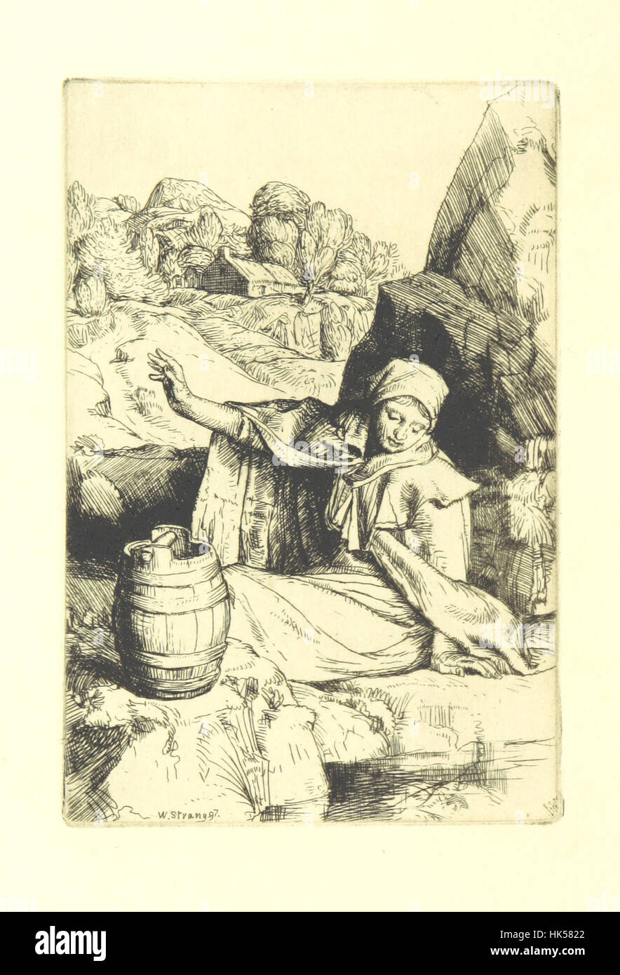 A Book of Ballads ... With five etchings by W. Strang Image taken from page 14 of 'A Boo Stock Photo