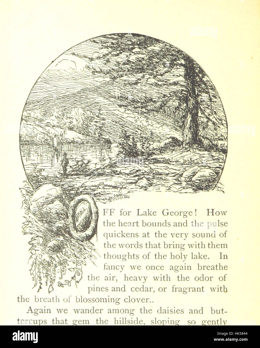 Illustration from 'Lake George; illustrated', depicting the scenic ...